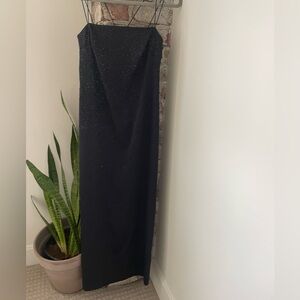 I.N. San Francisco Women Shift Dress Size S Spaghetti Strap Black Glitter